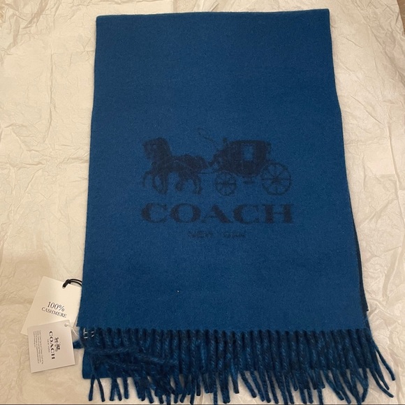 Coach Signature Cashmere Scarf - Picture 2 of 6